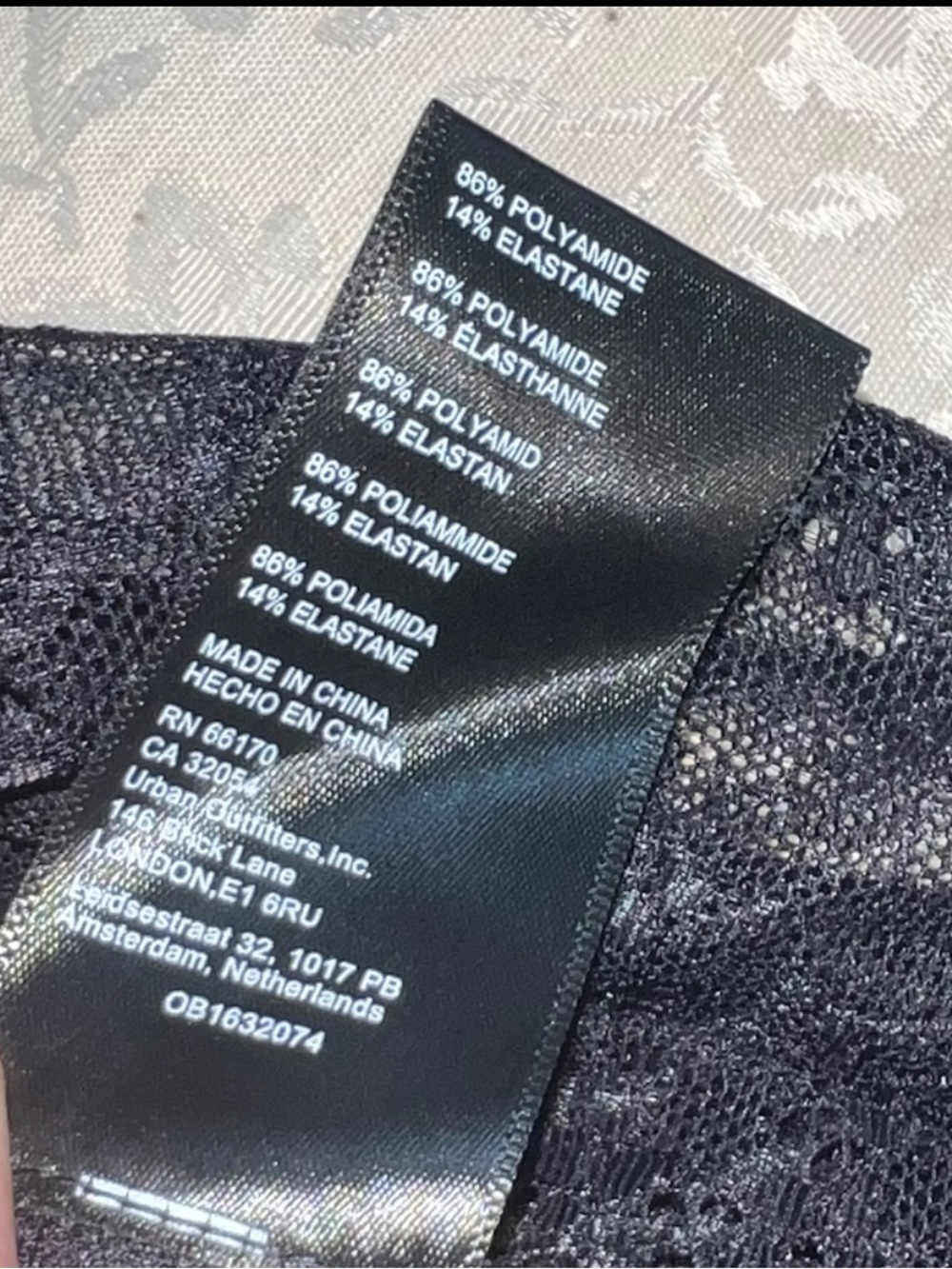 Urban Outfitters Moonlit Sheer Black Lace Flyaway Top - Size Medium - Picture 14 of 14